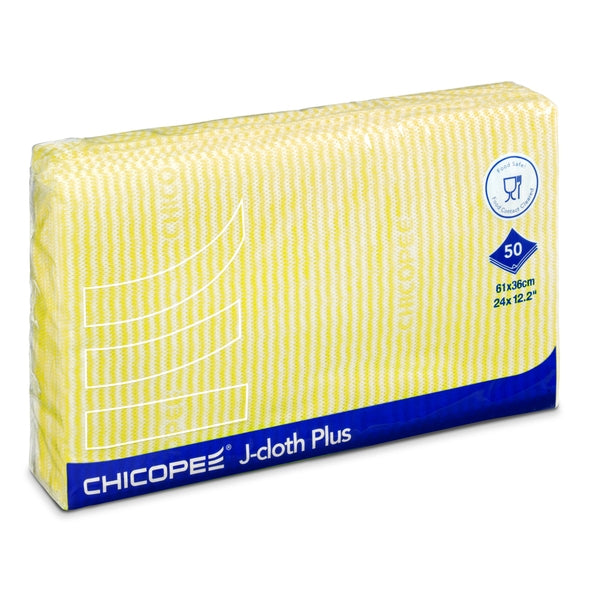 J Cloth Plus Large Yellow 51x36CM (Pack of 50) – Nexus Cleaning Supplies
